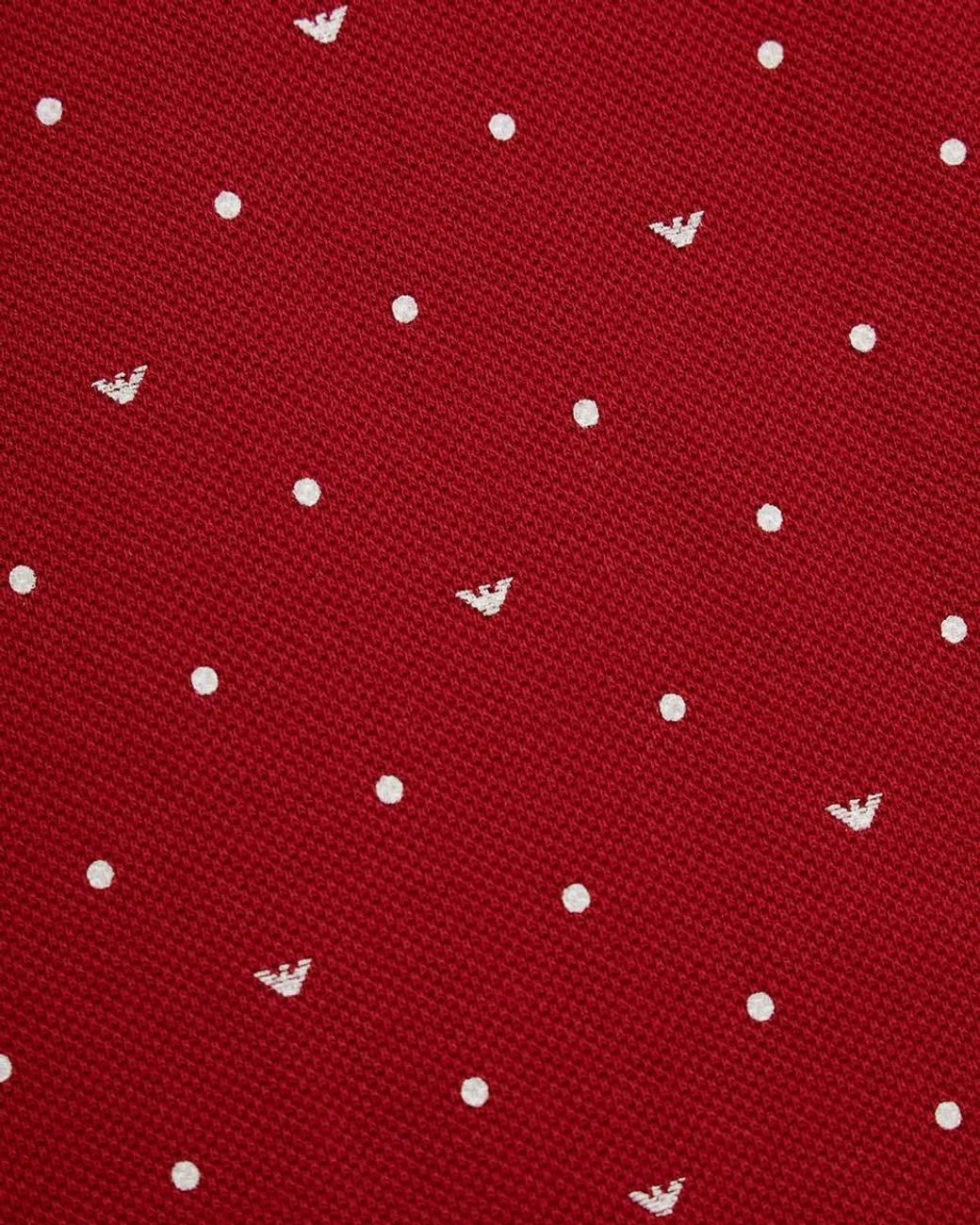 Armani Jeans Red Logo Polo Shirt for men