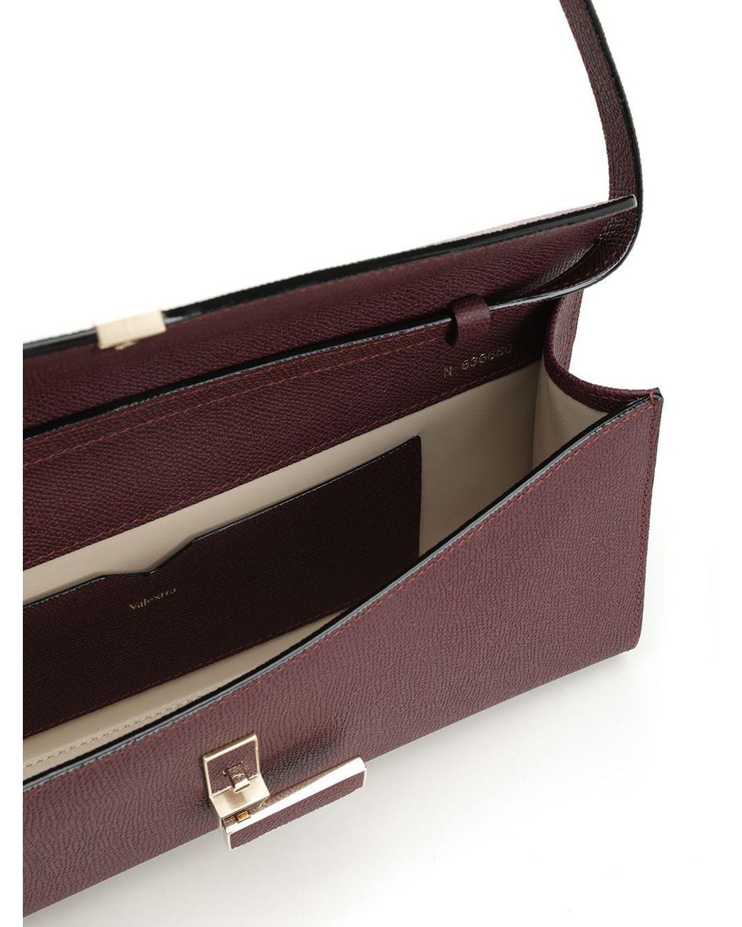 Valextra Purple Iside Clutch Bag