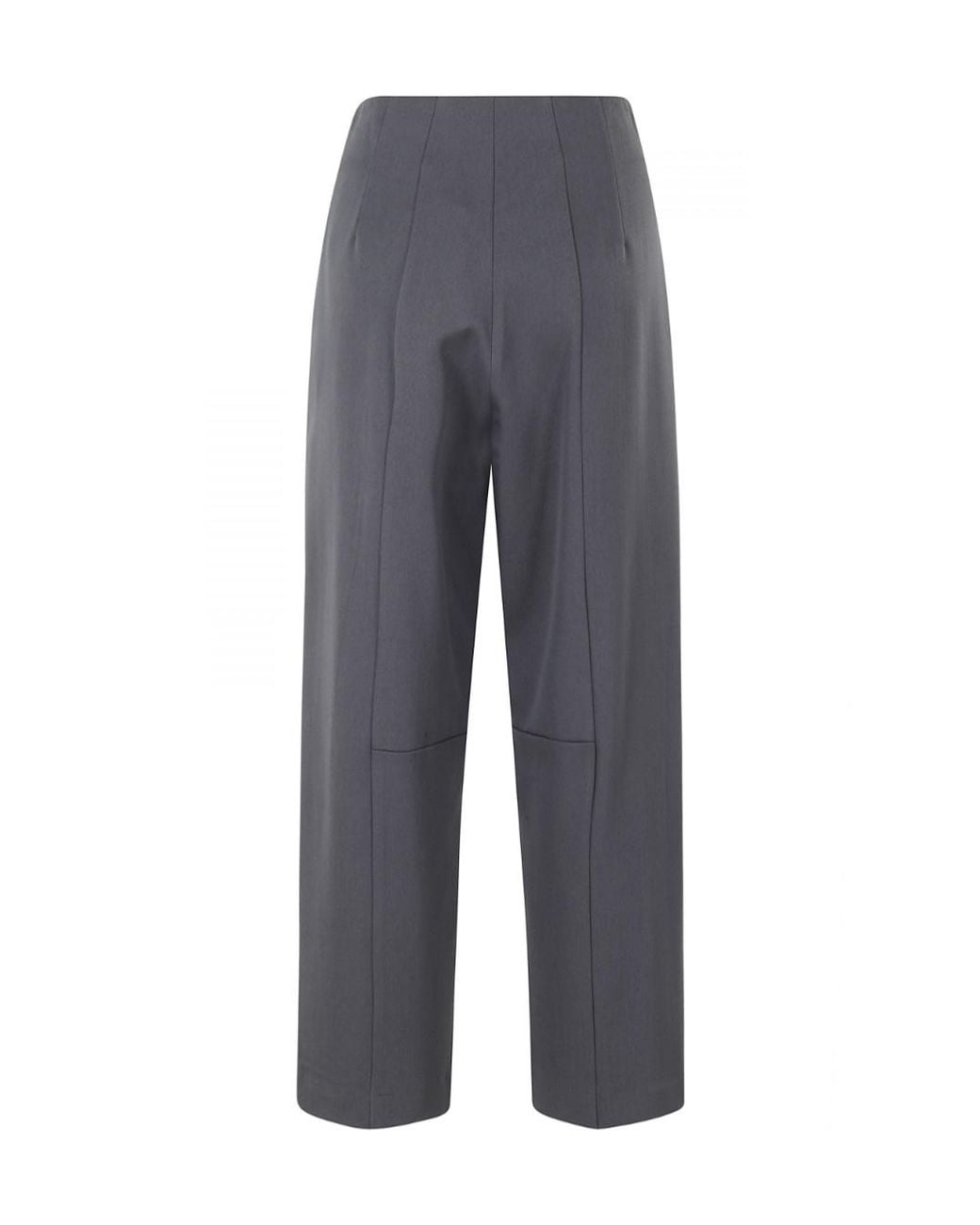 Erika Cavallini Semi Couture Blue Elio Pleated Wide-Leg Pants