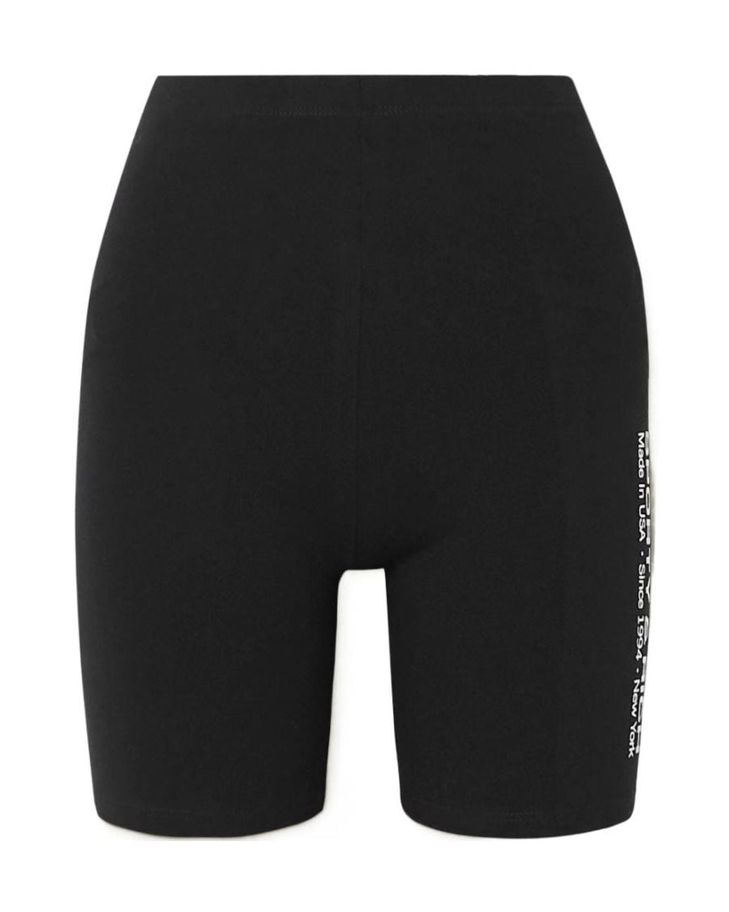 Sporty & Rich Black Logo Riding Shorts