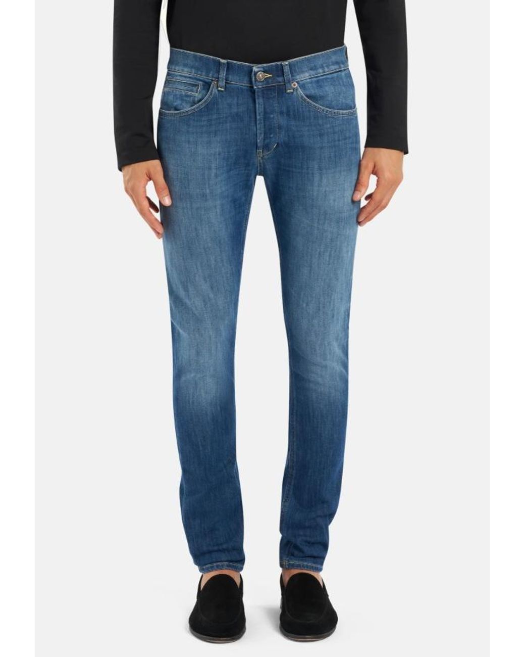 Dondup Blue George Slim-Fit Jeans for men