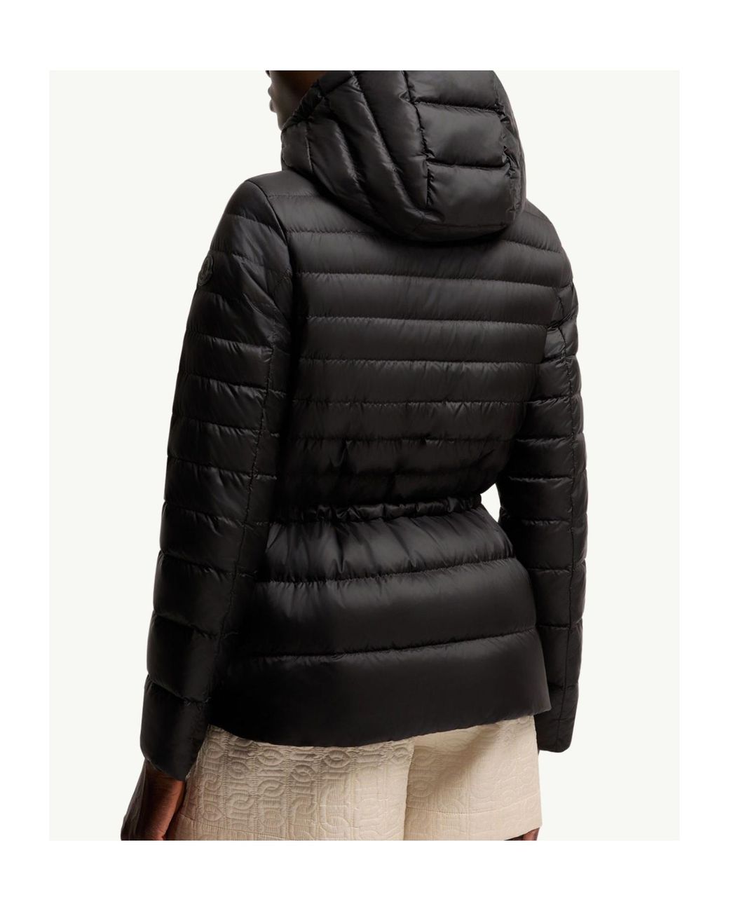 Moncler Black Raies Hooded Short Down Jacket
