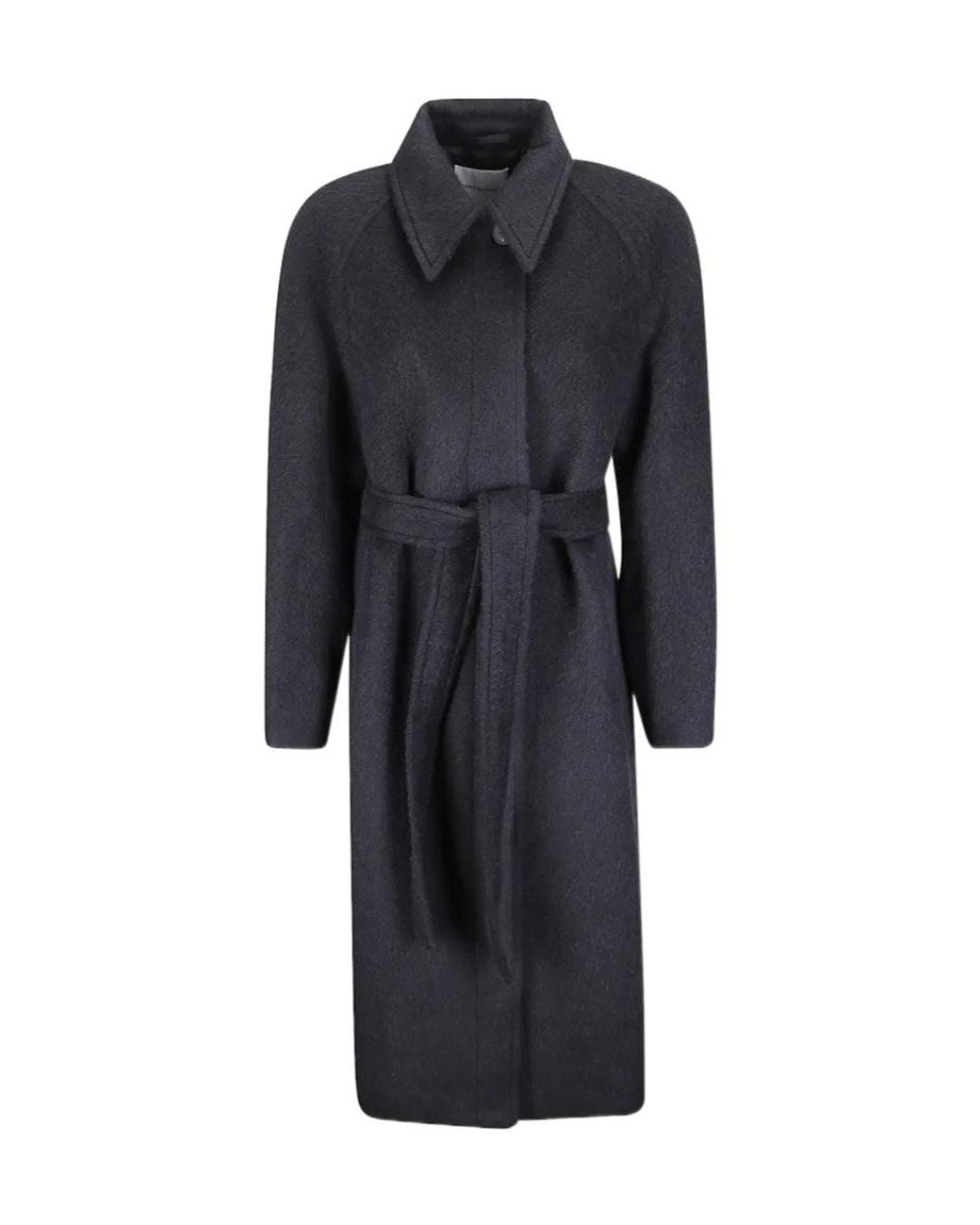Studio Nicholson Blue Kobers Curved Shoulder Coat