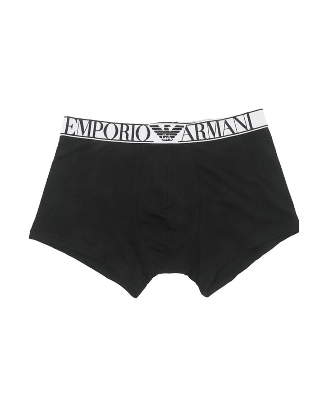 Emporio Armani Black Logo Boxer Briefs 2-Pack for men
