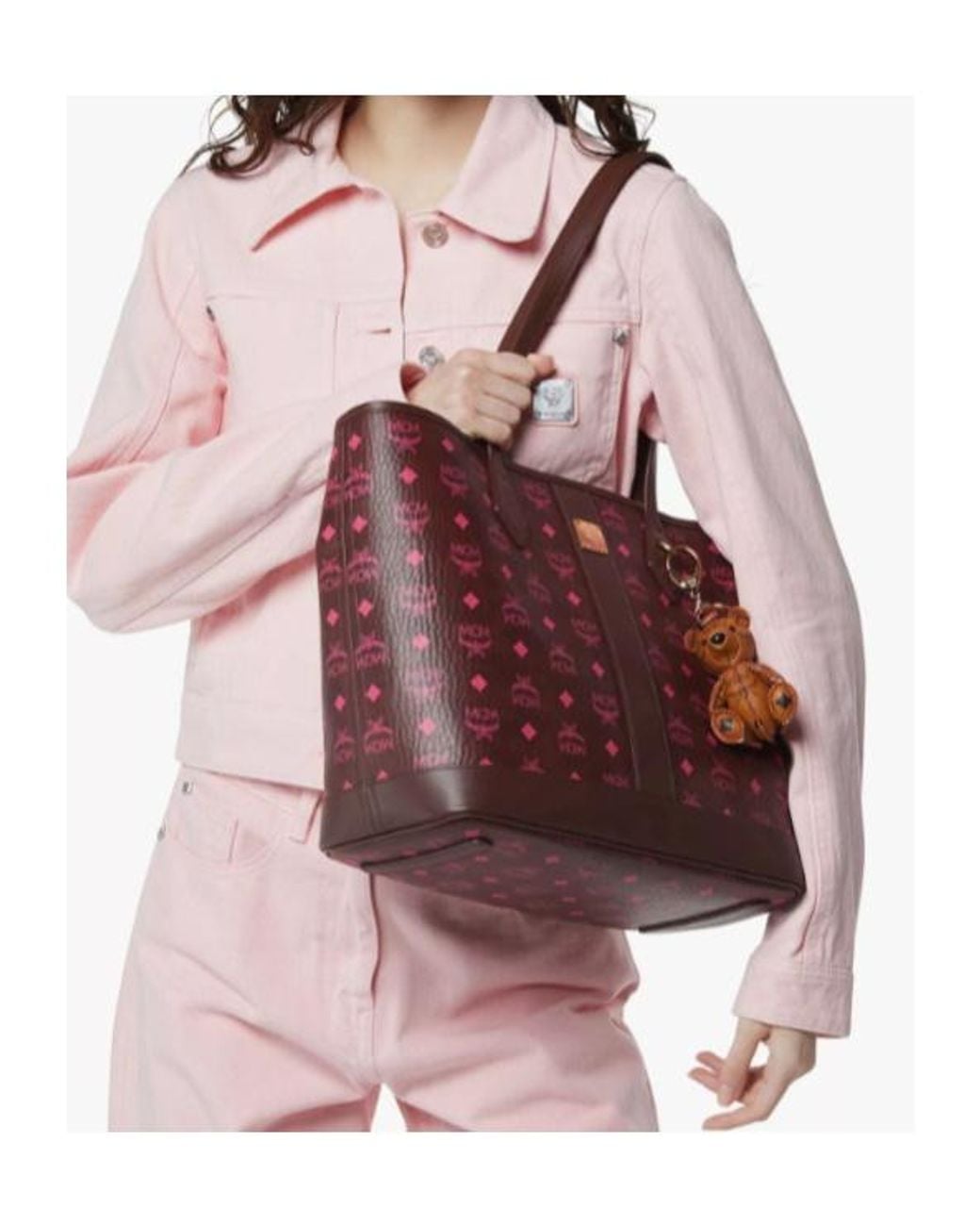 MCM Red New Liz Shopper