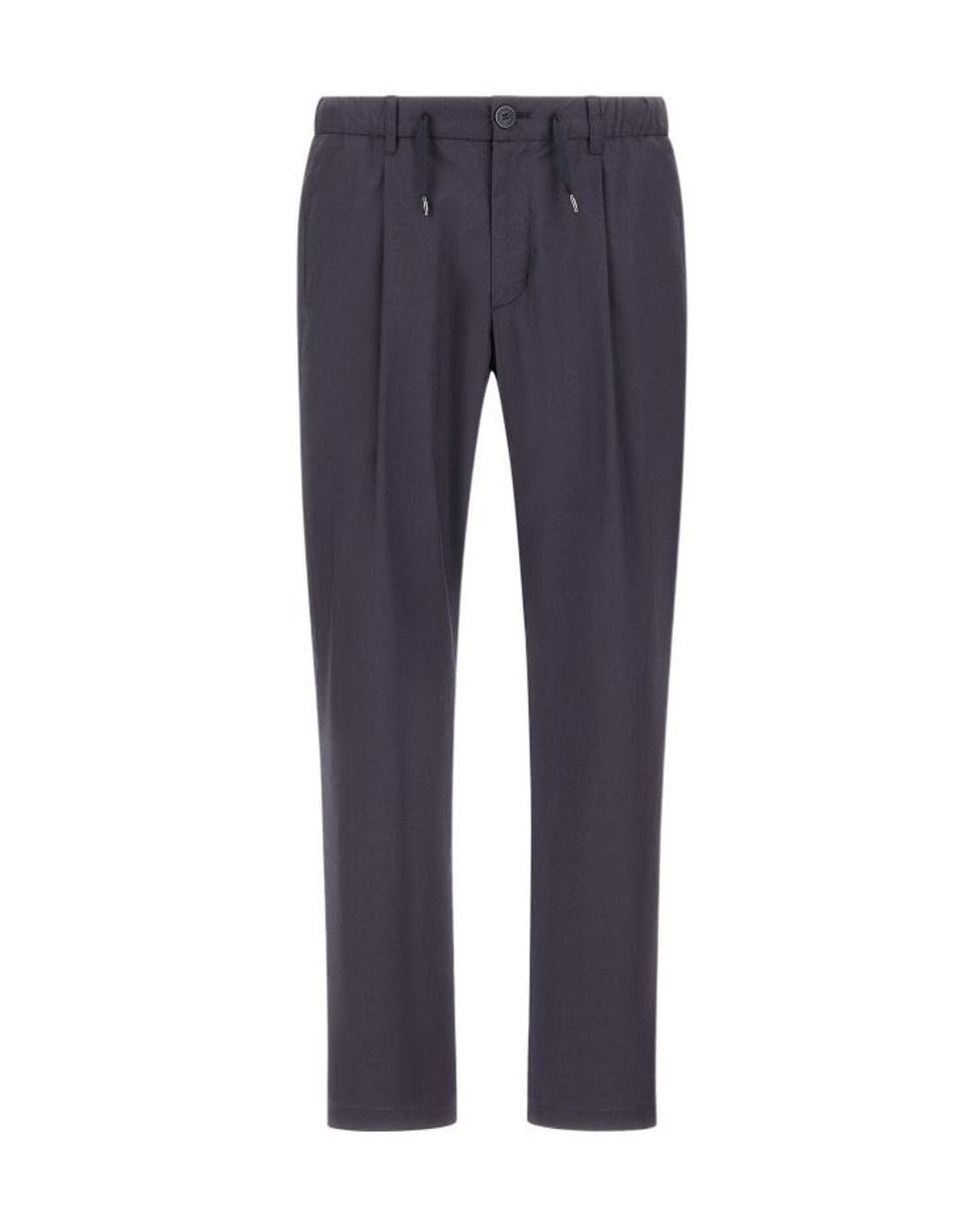 Herno Blue Logo Casual Pants for men