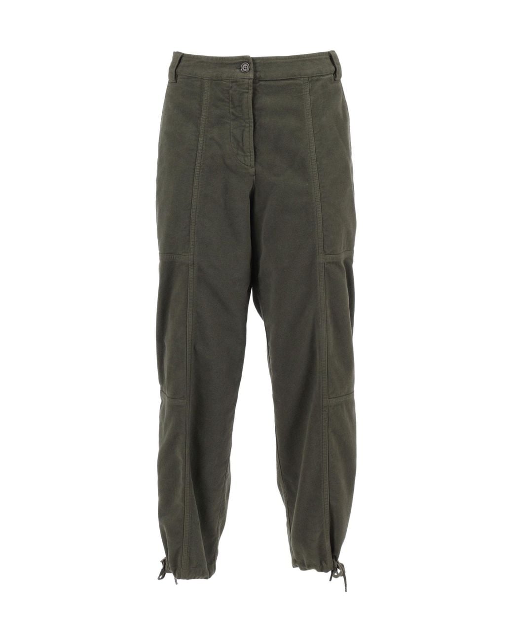 Aspesi Gray Drawstring Cargo Patns
