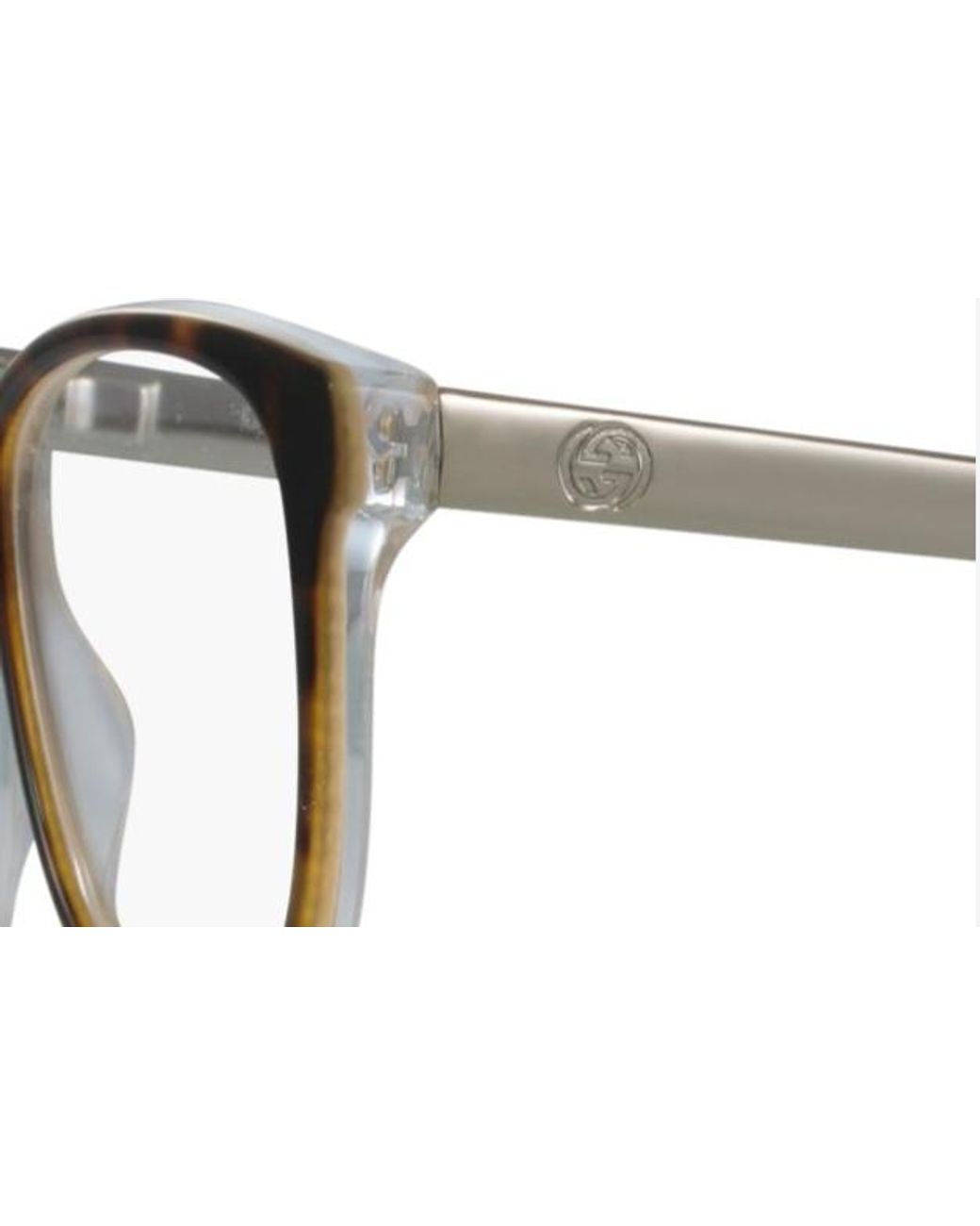Gucci White Logo Details Flat Mirror