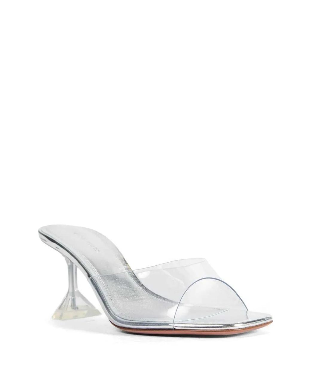 AMINA MUADDI White Open-Toe Mules