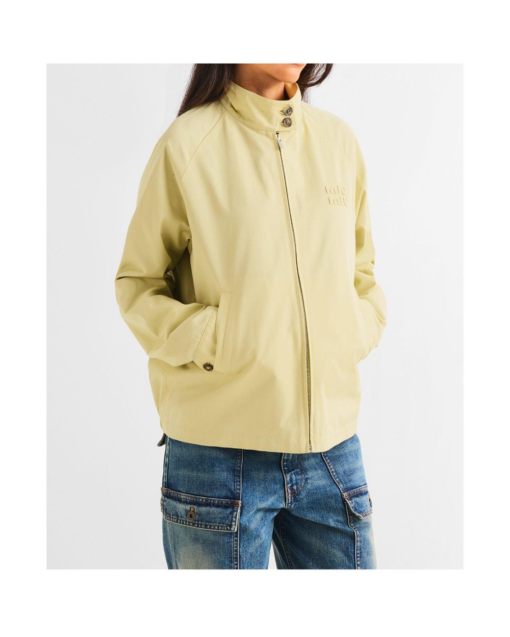 Miu Miu Yellow Casual Versatile Jacket
