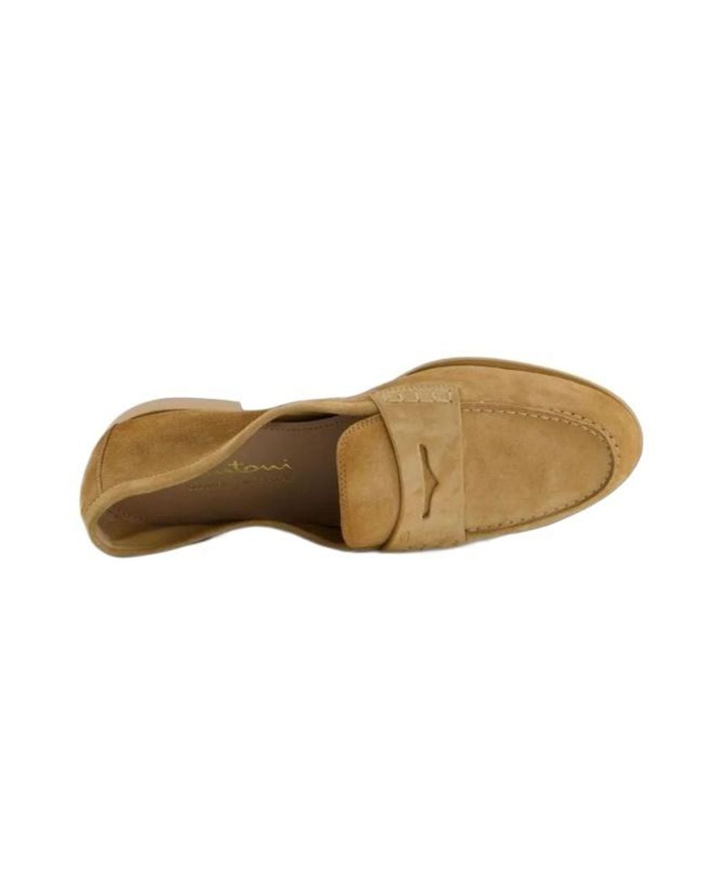 Santoni Brown Vibe Loafers