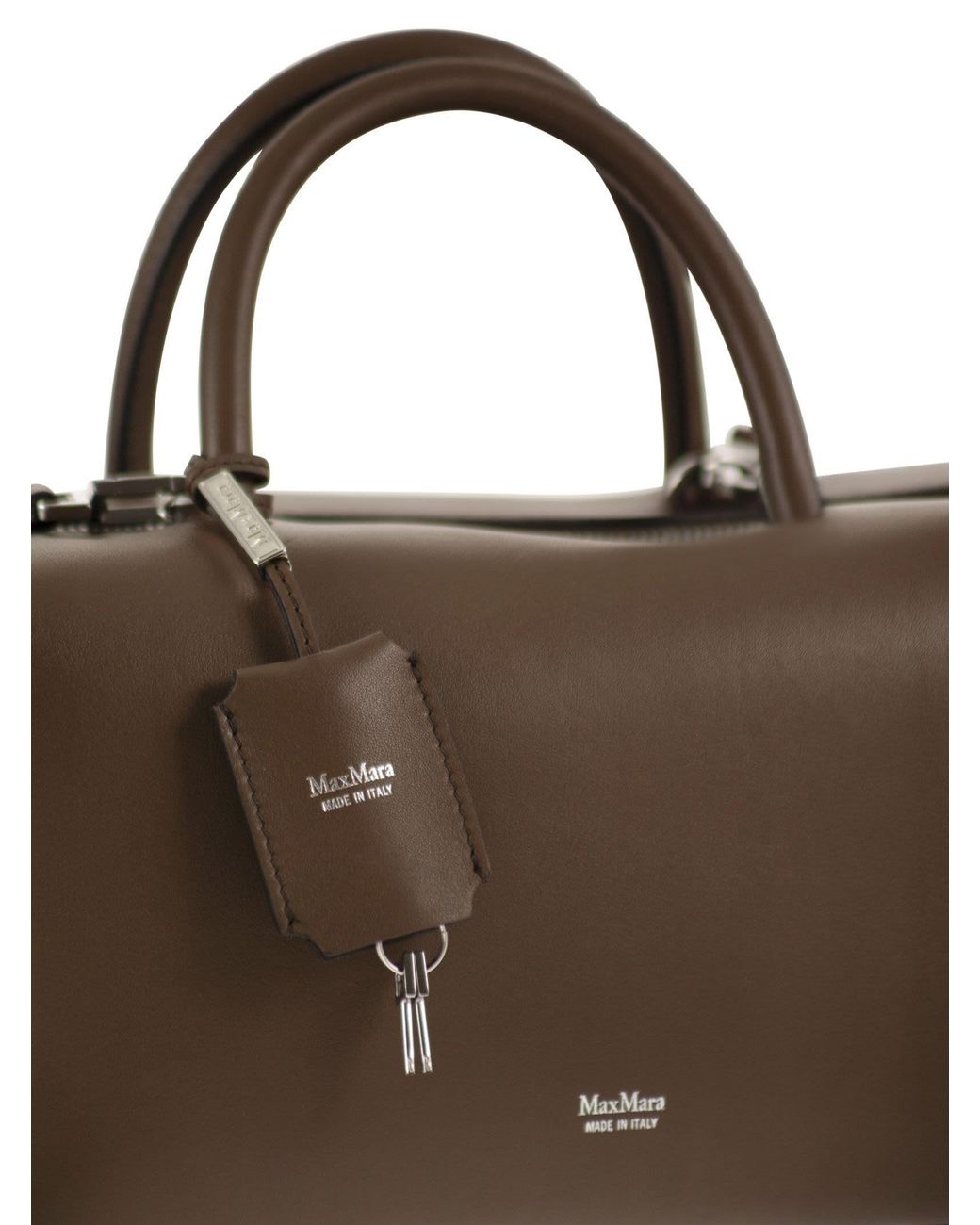 Max Mara Brown Holdallm Medium Satchel Bag