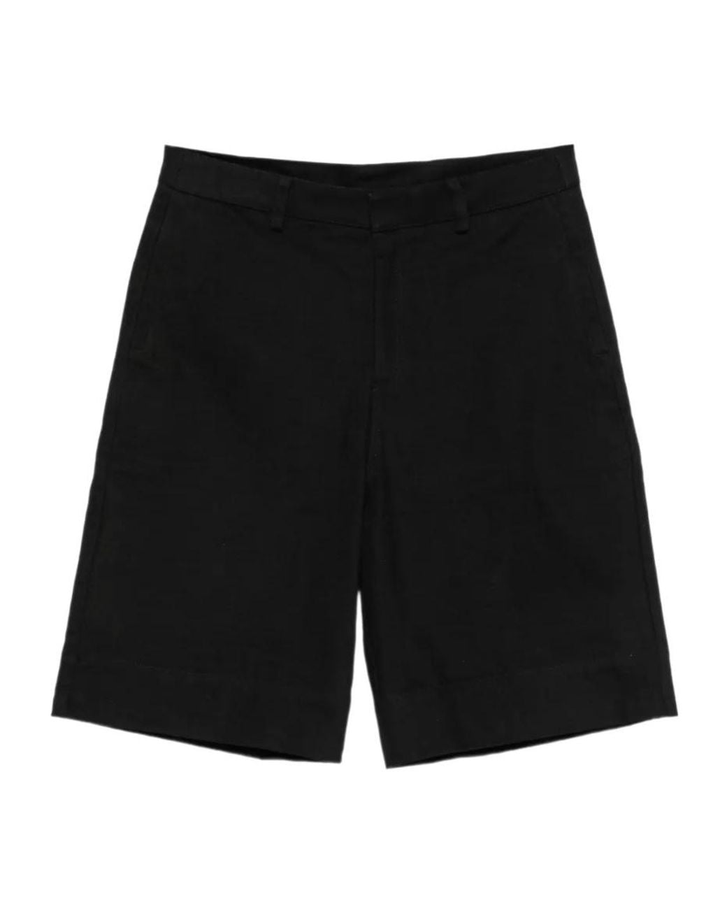 WRSTBHVR Black Koru Wide-Leg Shorts for men