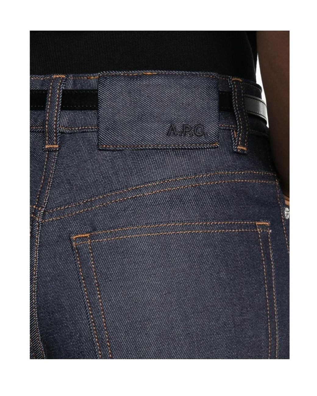 A.P.C. Blue Wide-Leg Loose Jeans