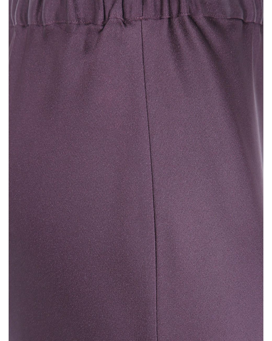Antonelli Purple Orinoco Satin Midi Skirt