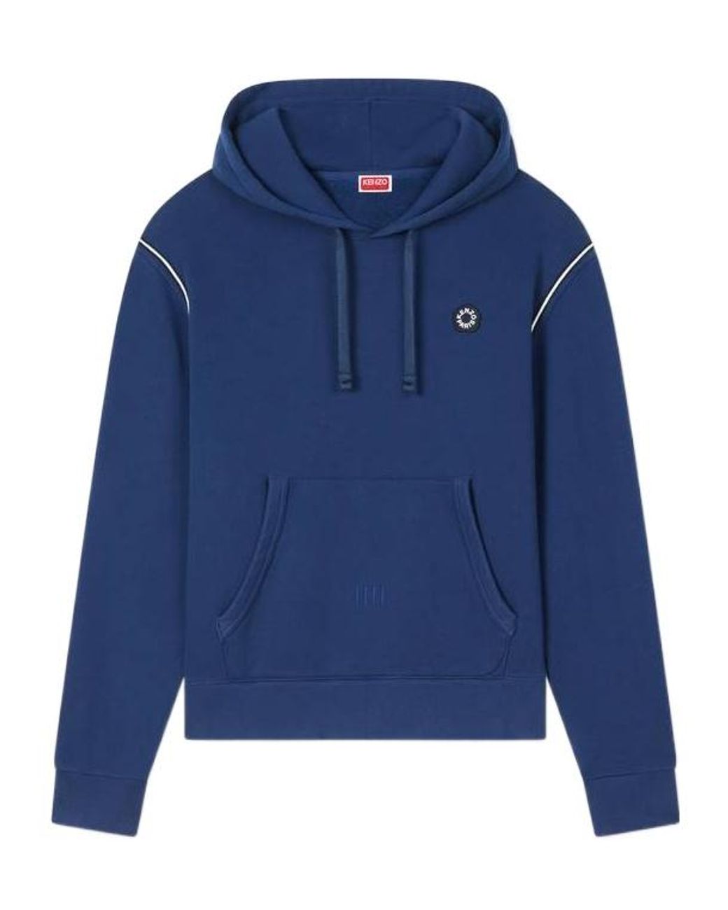 KENZO Blue Boke Flower 2.0 Embroidered Hoodie for men