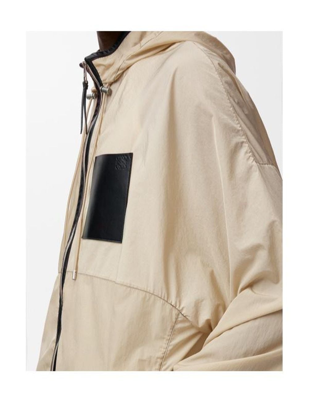 Loewe Natural Technical-Shell Zip-Up Hooded Jacket for men