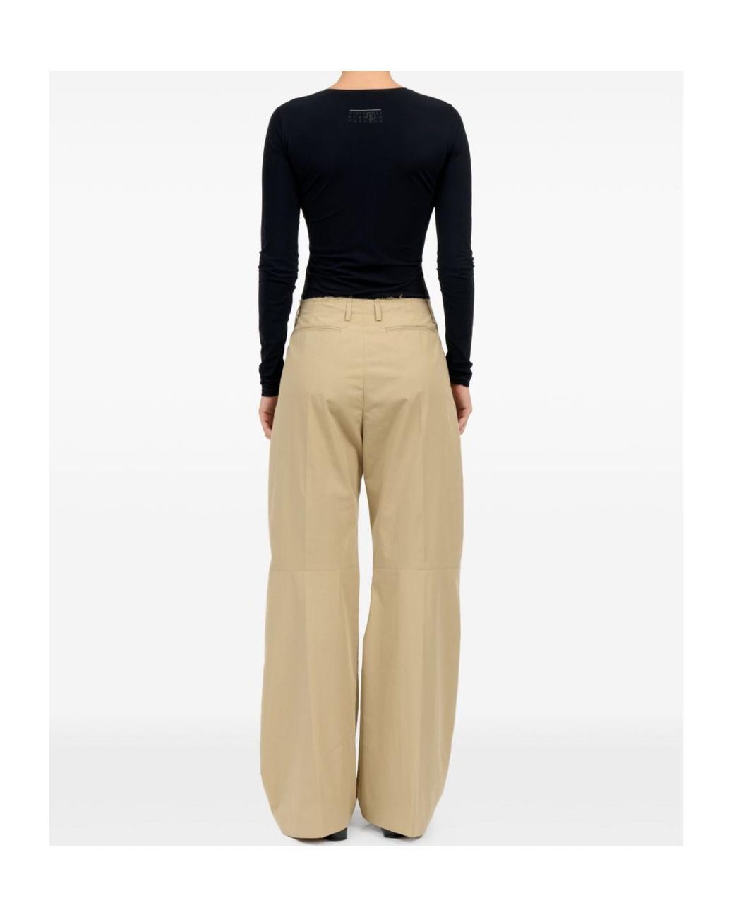 MM6 by Maison Margiela Natural Tailored Trousers