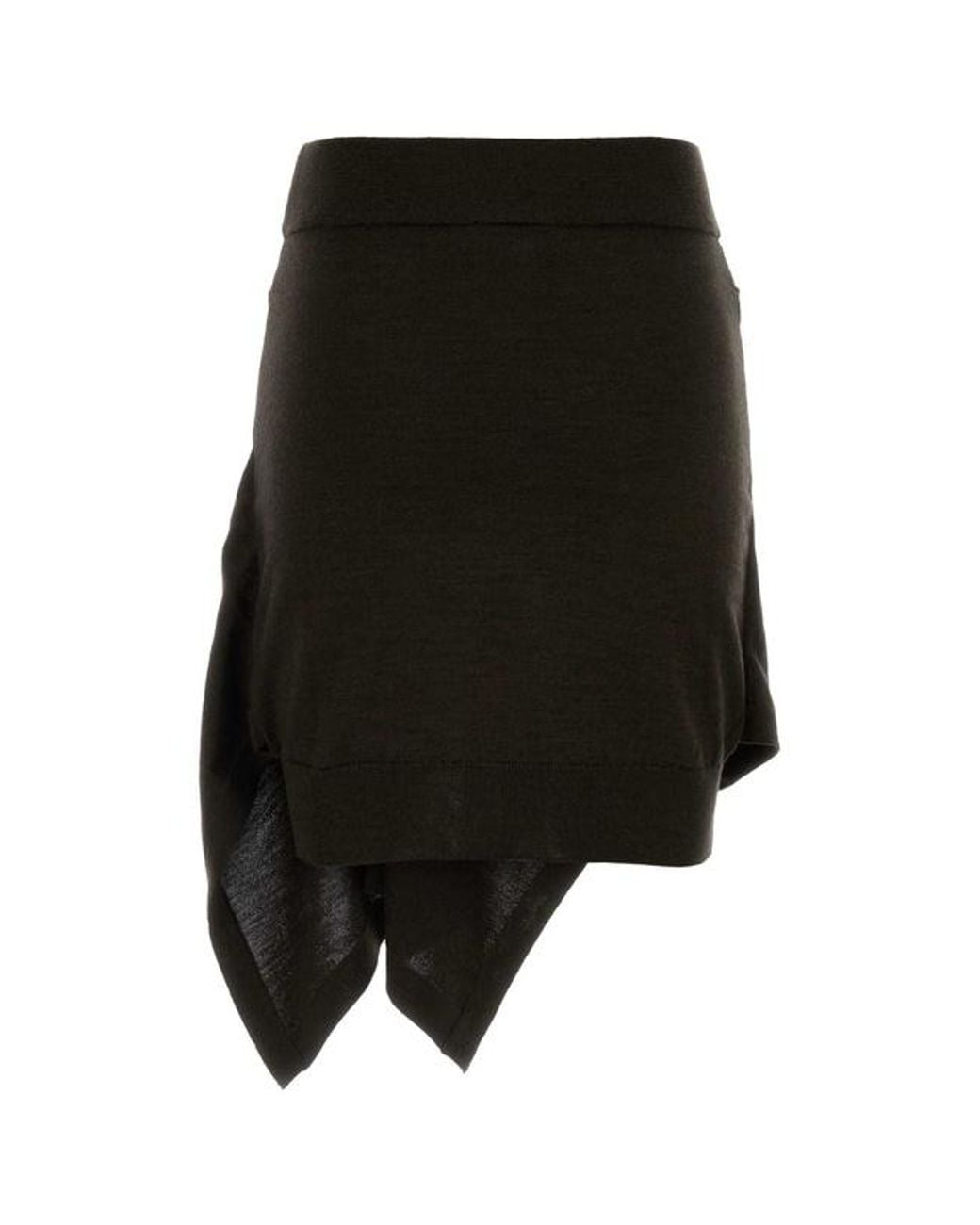 Lemaire Brown Buttoned Midi Skirt