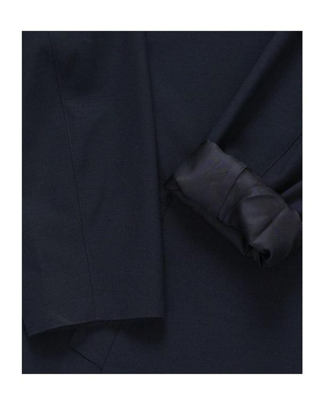Auralee Blue Wool Collar Trench Coat for men