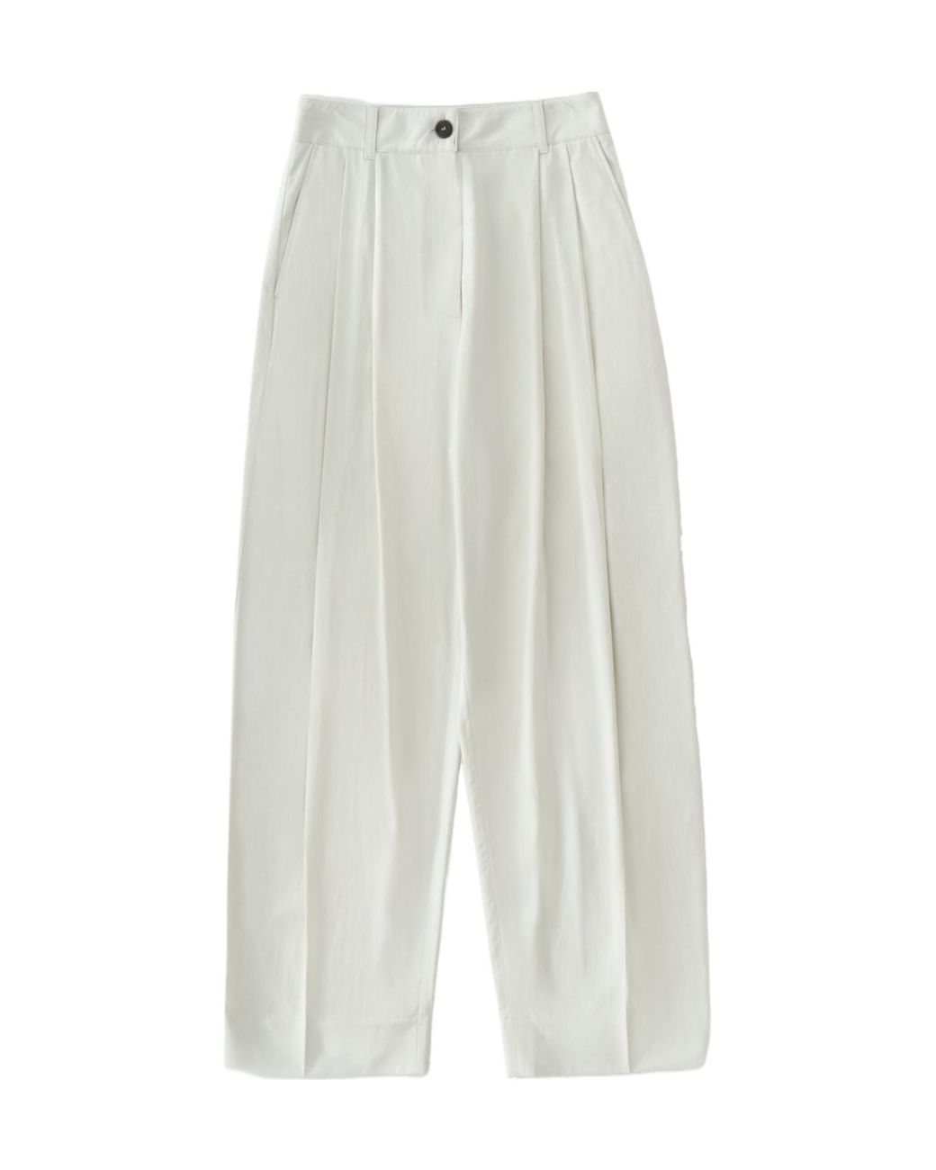 Studio Nicholson White Acuna Pleated Trousers