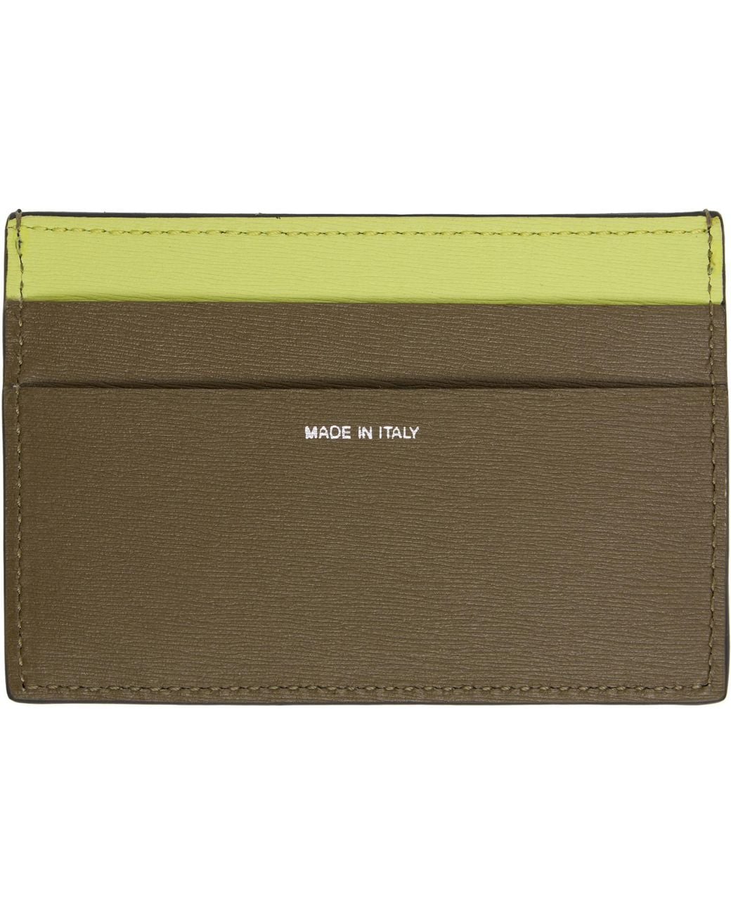 Paul Smith Gray Slim Leather Card Holder Wallet for men