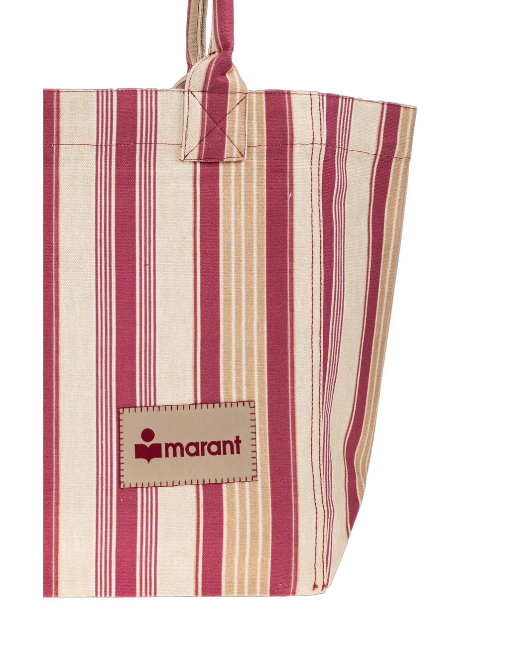 Isabel Marant Pink Striped Handbag