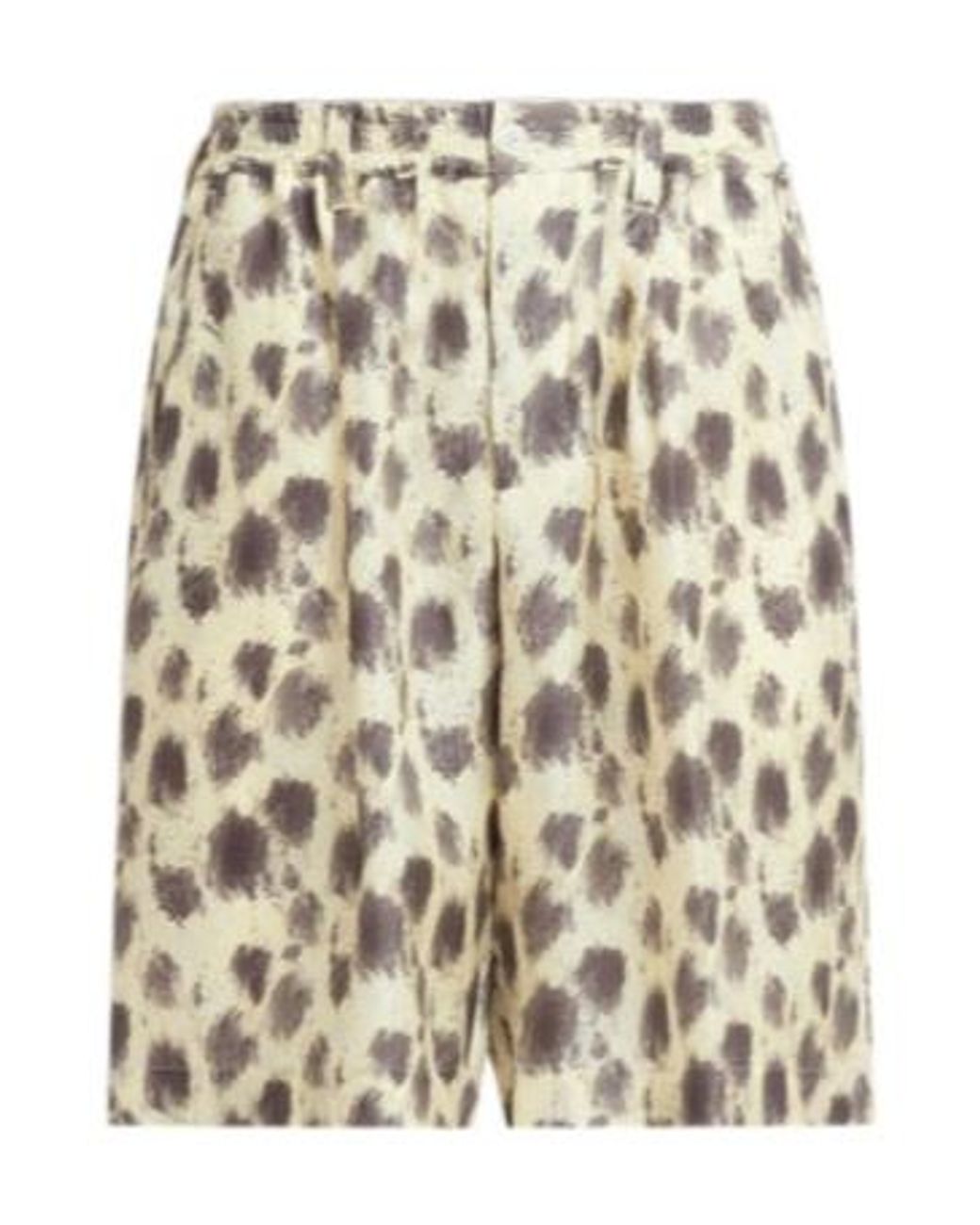 Marni Natural Crayon Leopard Printed Bermuda Shorts for men