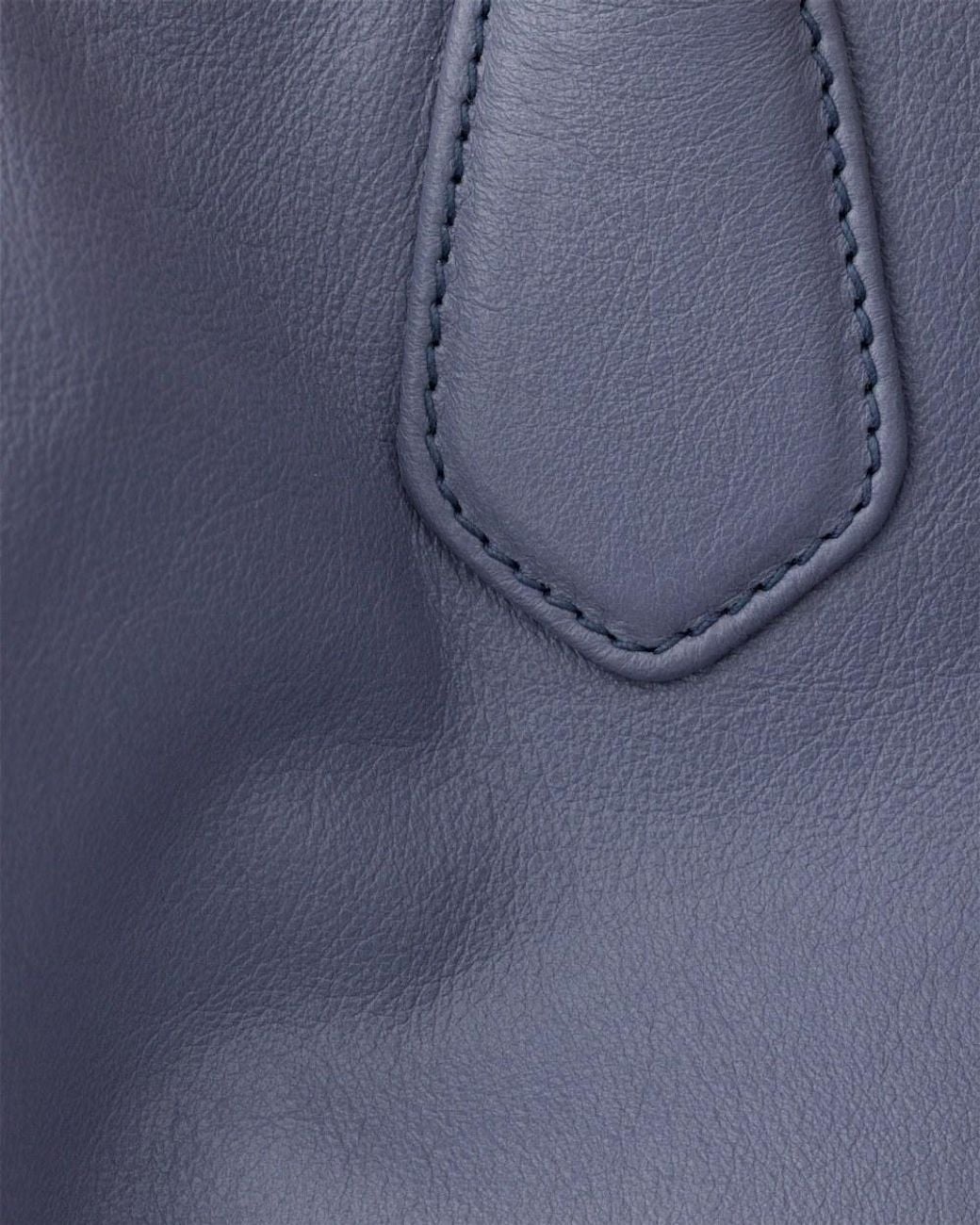 Prada Blue Evasion Large Leather Top-Handle Bag