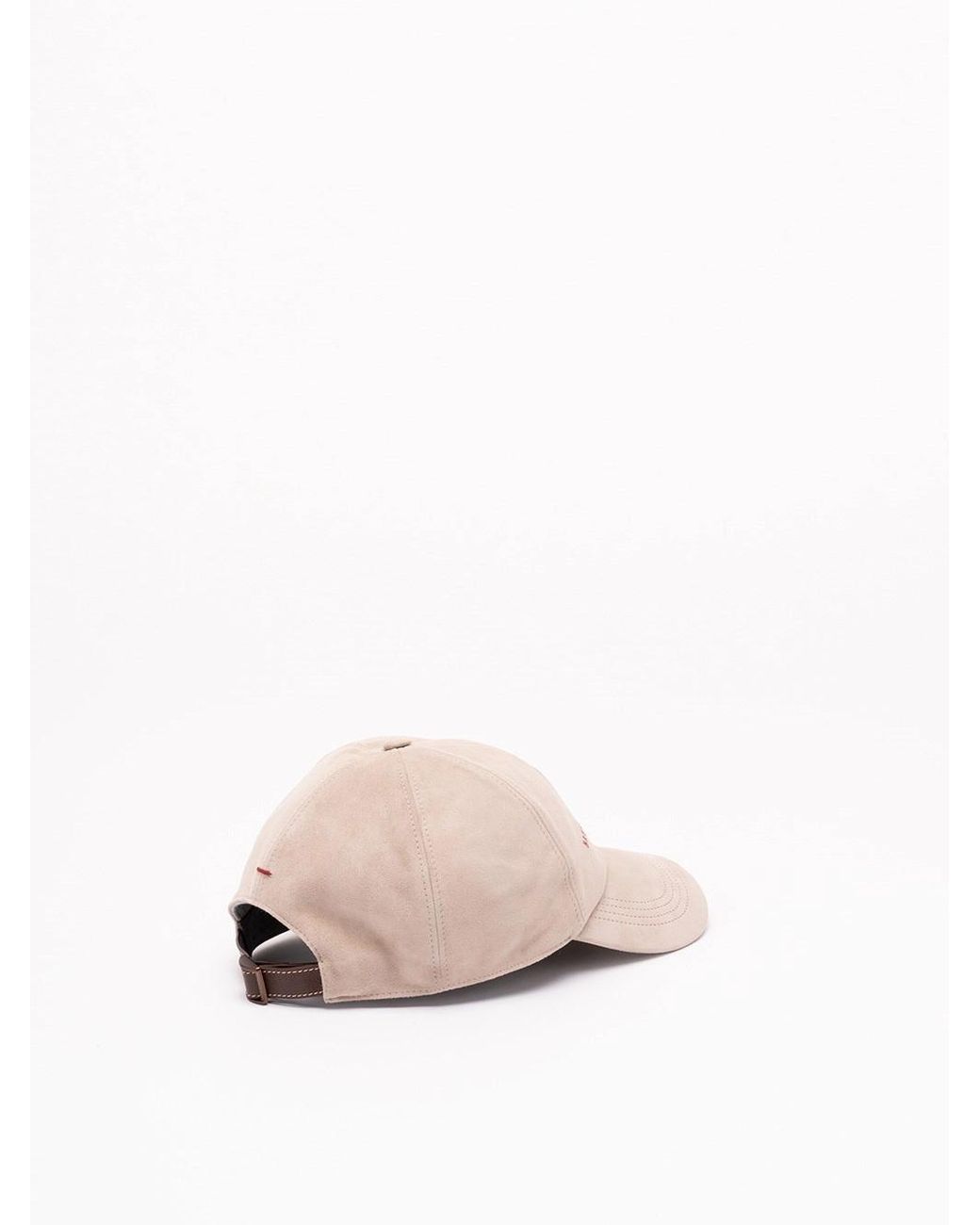 Brunello Cucinelli Pink Logo Hat for men