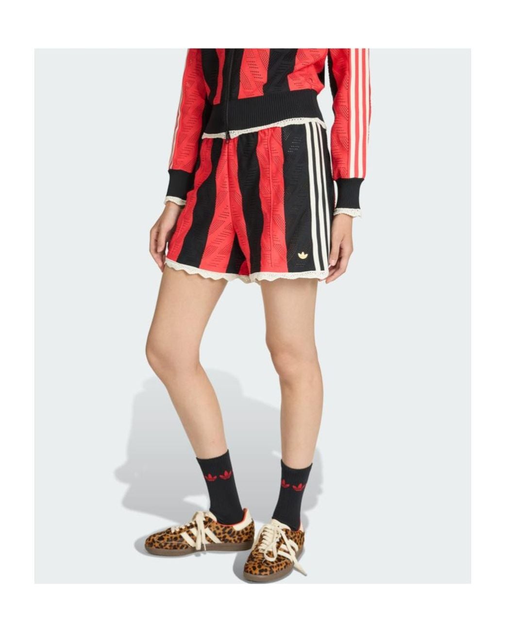 Adidas Originals Red Firebird Loose Shorts