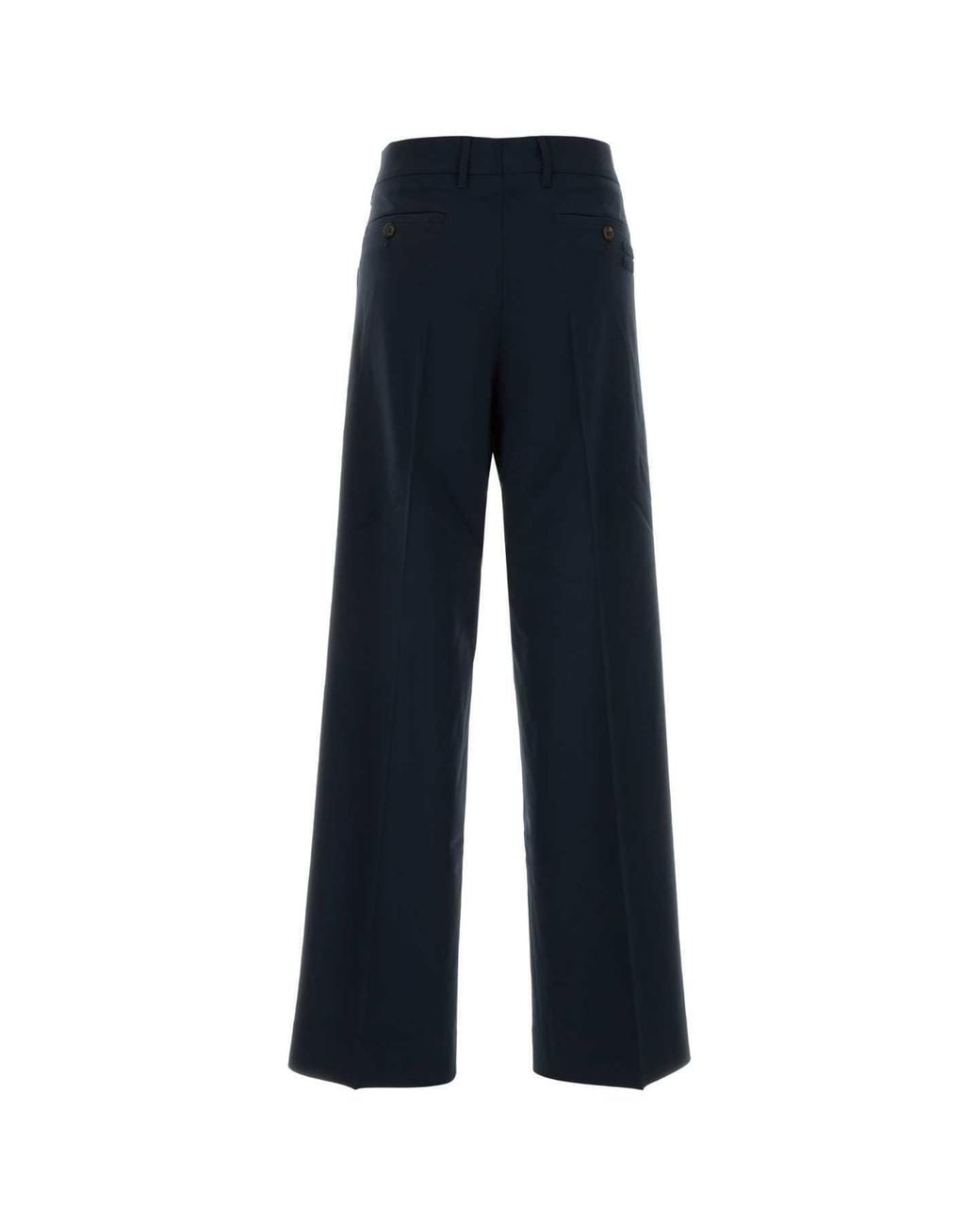 Miu Miu Blue Straight-Leg Tailored Trousers