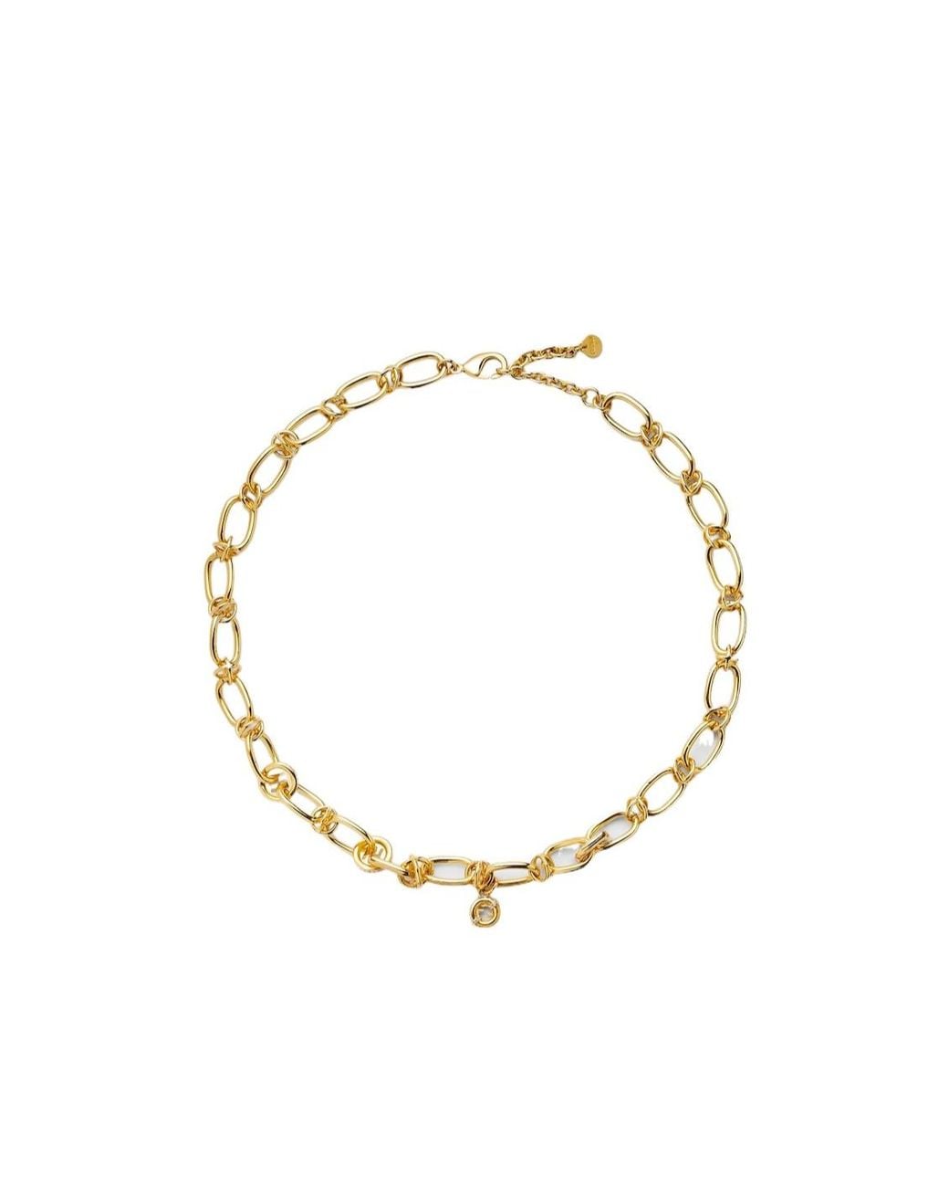 Fendi Metallic Colored Necklace