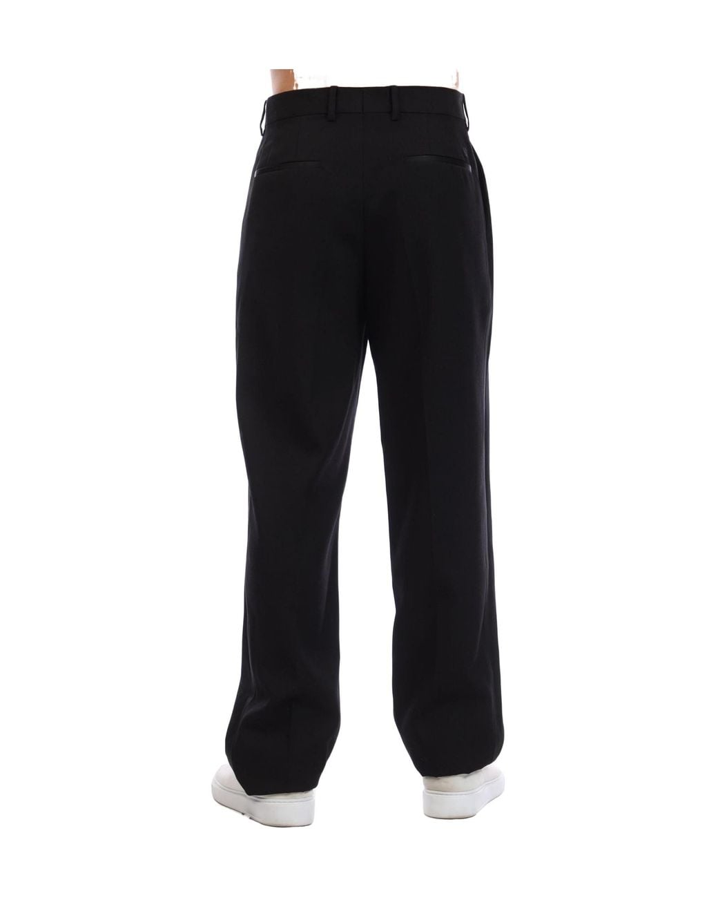 Off-White c/o Virgil Abloh Black Embroidered Tailor Pants for men