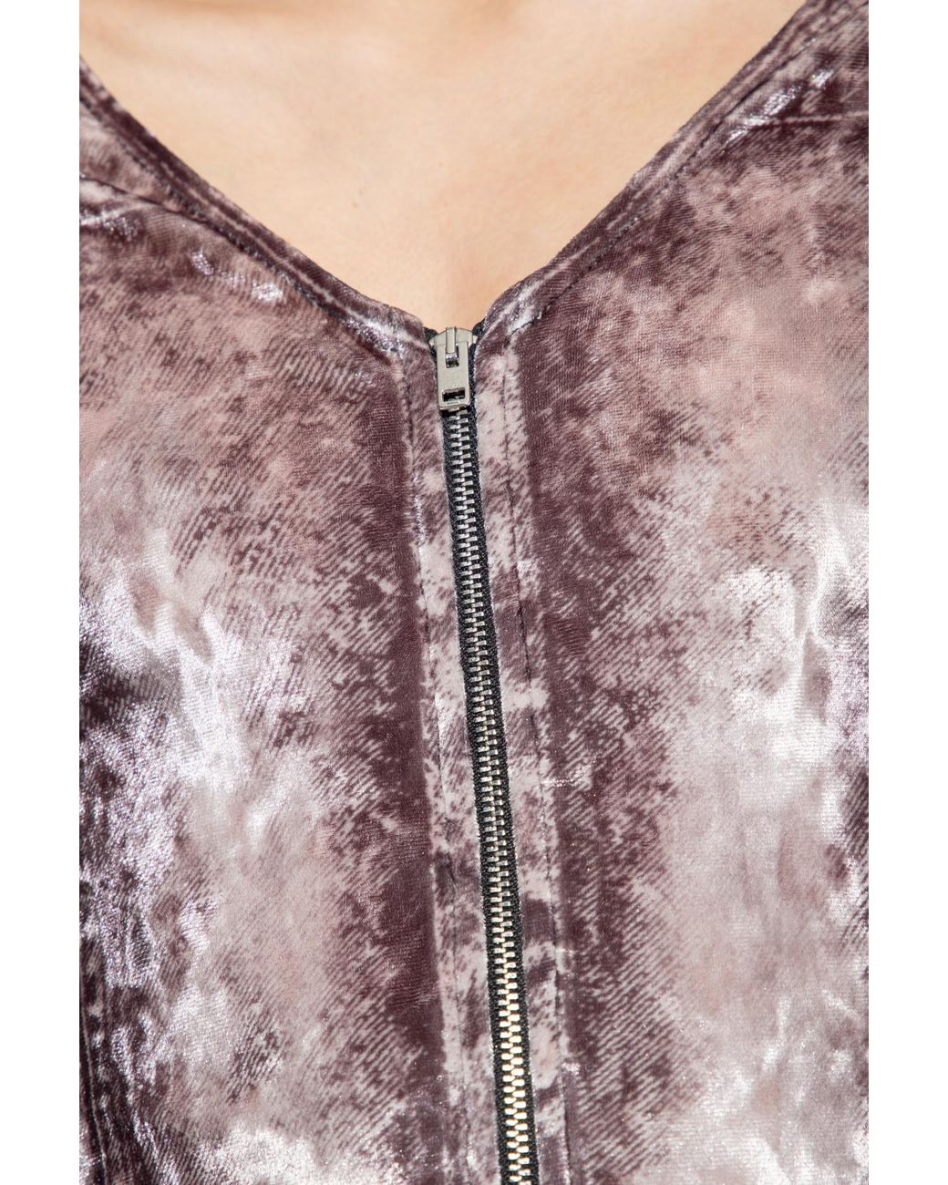 DIESEL Purple D-Martel V-Neck Midi Dress