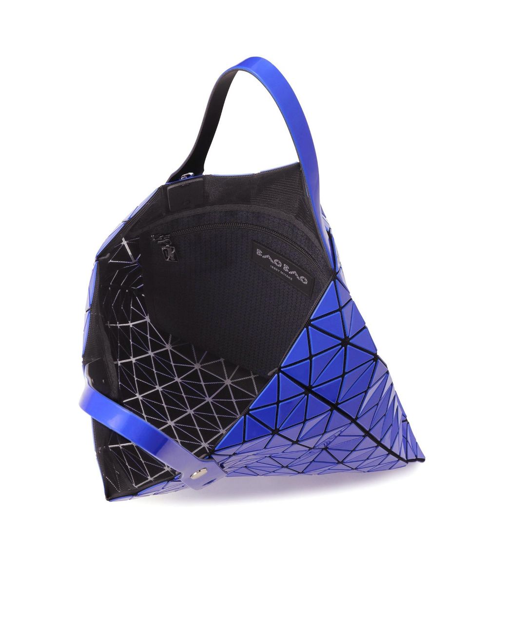 Issey Miyake Blue Prism Gloss Geometric-Panel Tote Bag