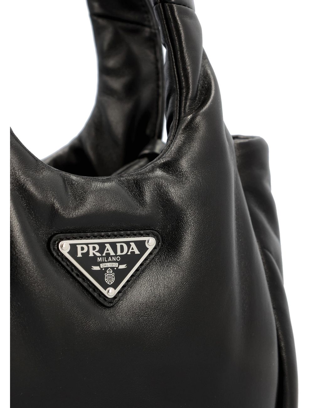 Prada Black Logo Shoulder Bag