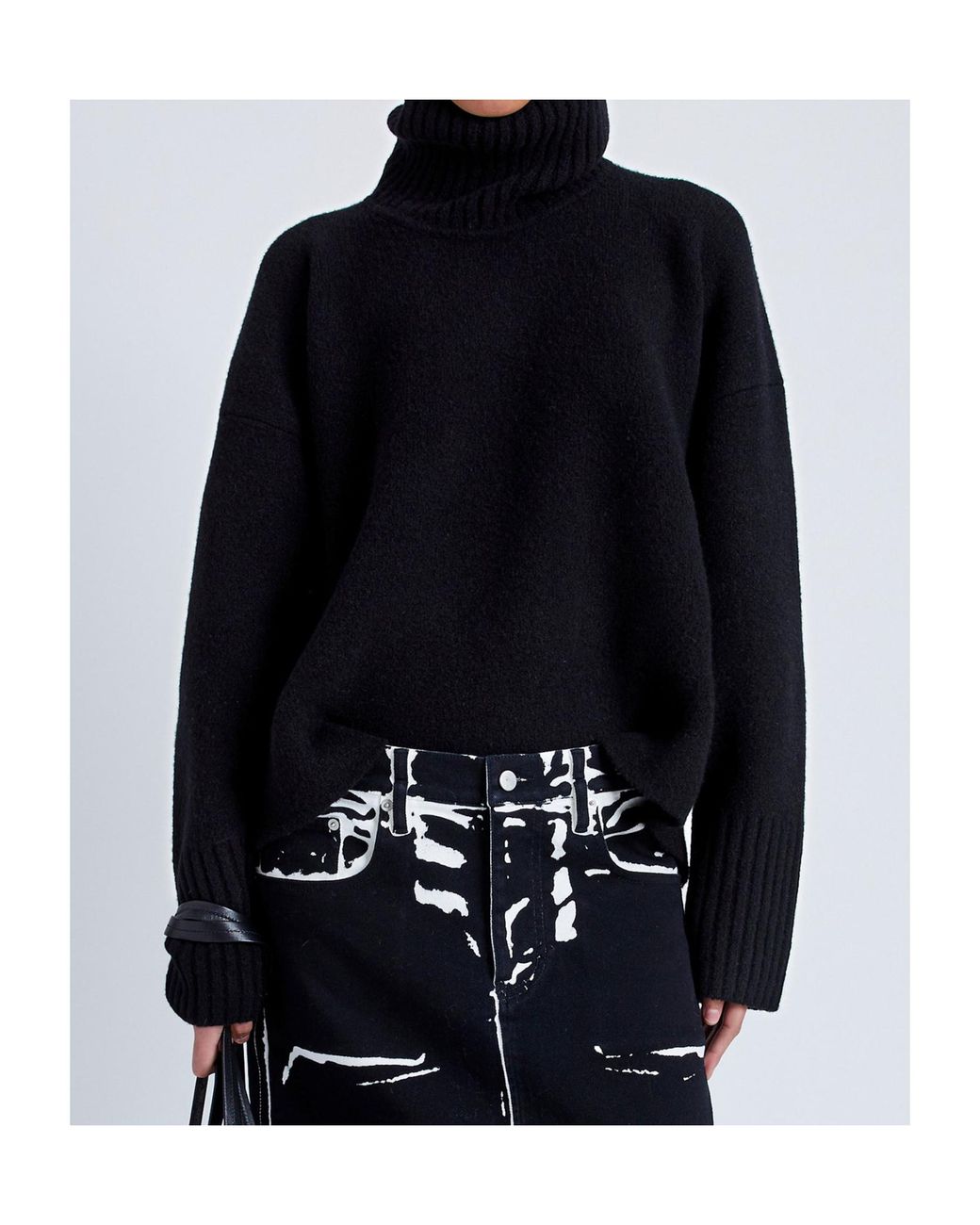 Proenza Schouler Blue Sandra Turtleneck Sweater