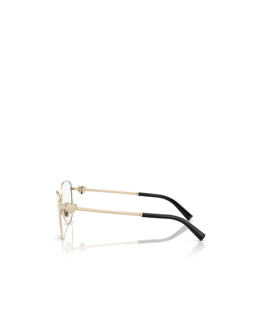 Tiffany & Co White Cat-Eye Frame Glasses