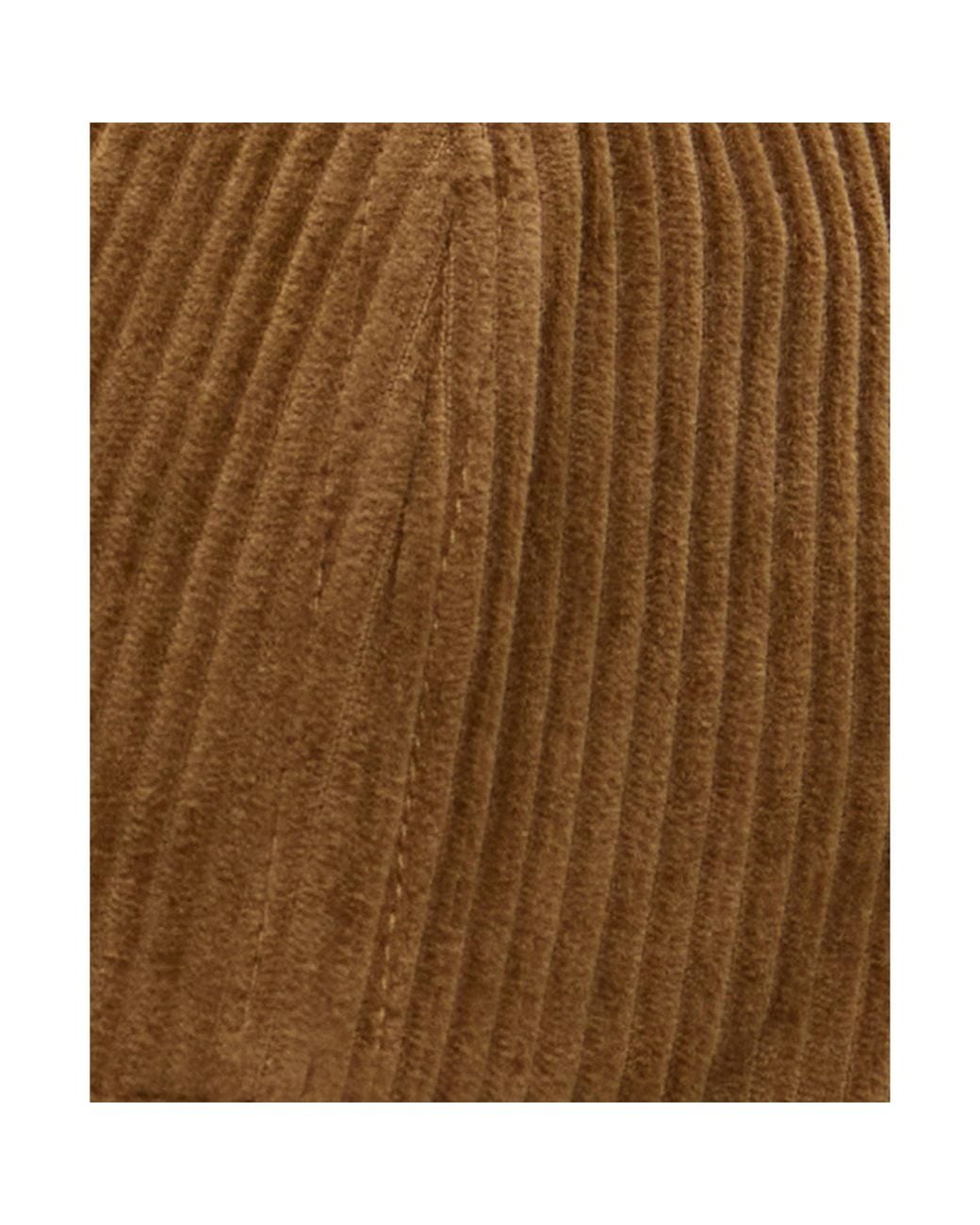 Barbour Brown Corduroy Baseball Cap