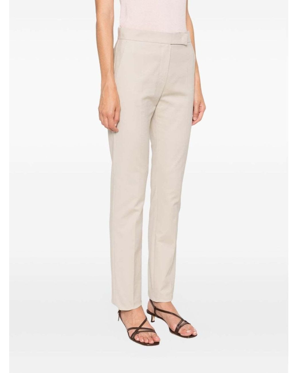 Max Mara Natural Casual Pants With Pockets