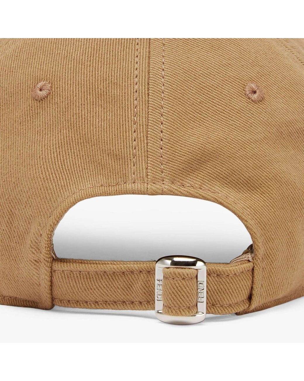 Fendi Natural Logo Embroidered Baseball Cap for men