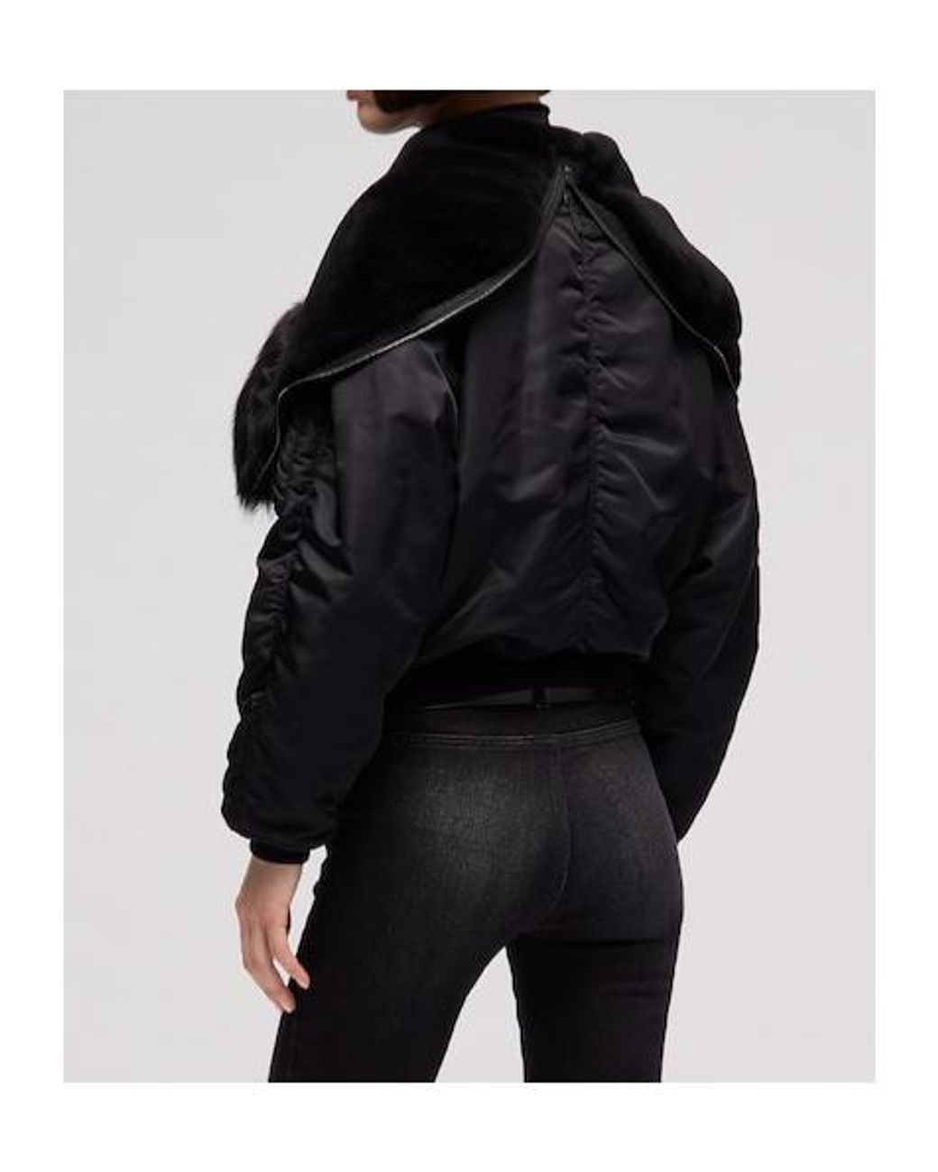 Gucci Black Padded Bomber Jacket