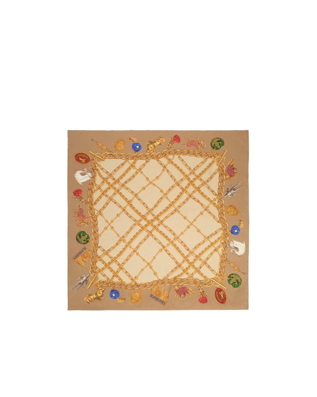 Burberry Natural Check Charm Scarf
