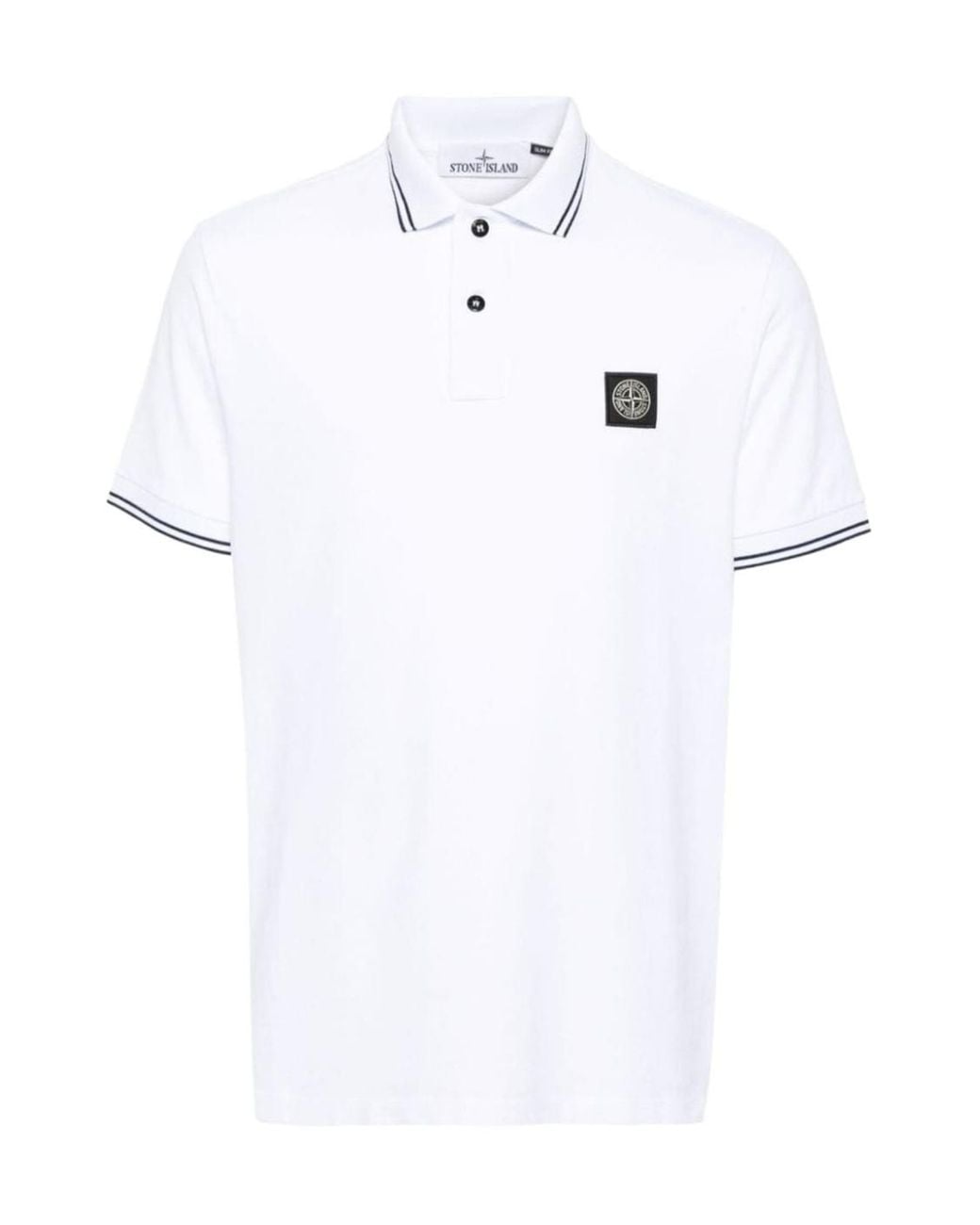 Stone Island White T-Shirts And Polos for men