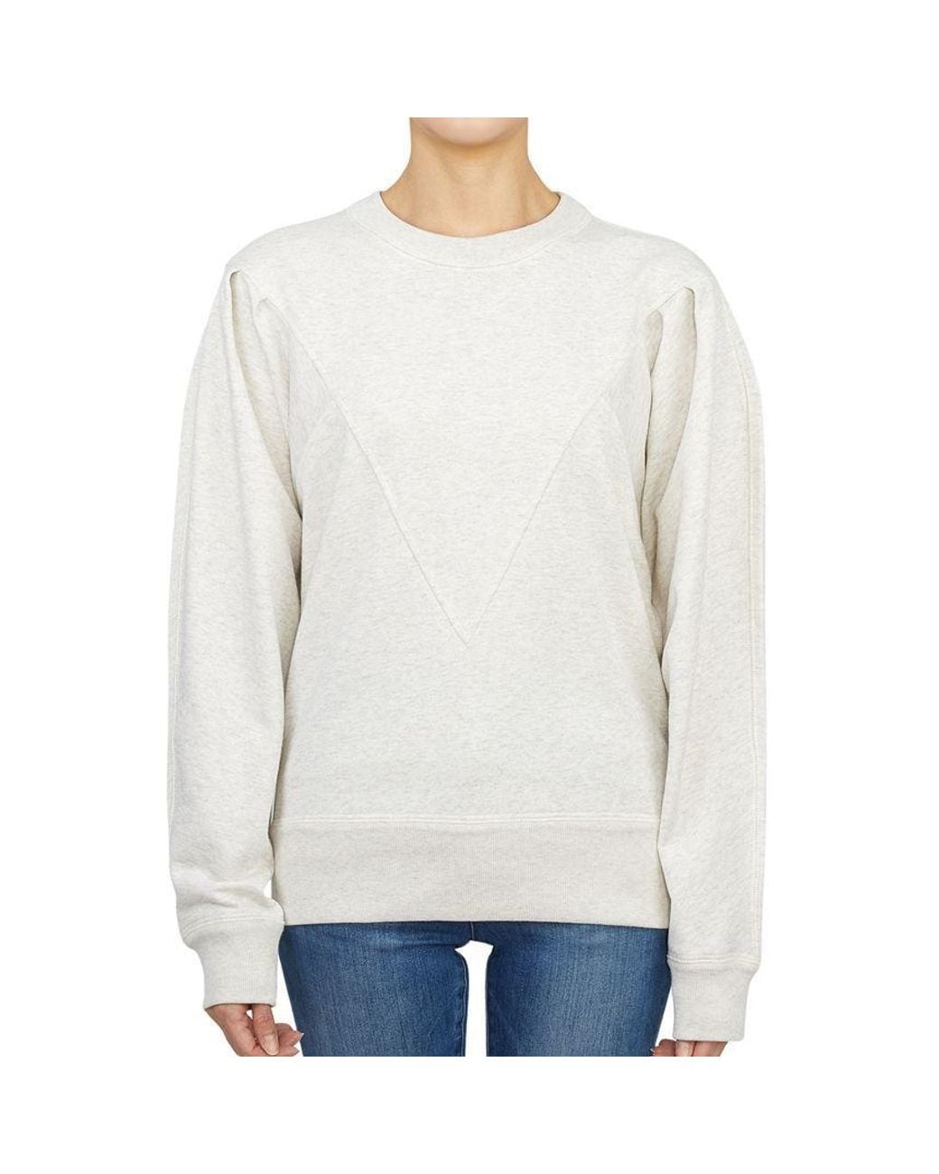 Isabel Marant White Long Sleeve Sweatshirt