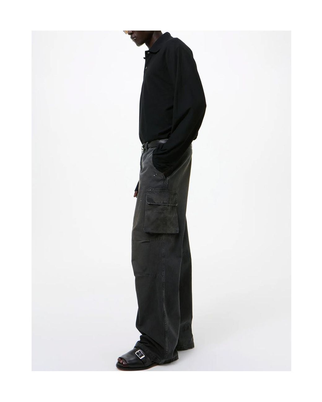 Our Legacy Gray Mount Cargo Pants for men