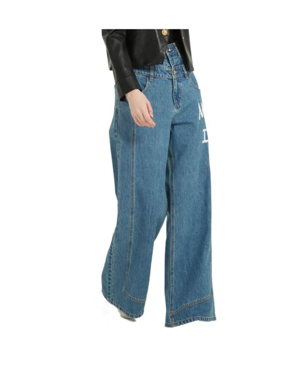 Marissa Chiara Blue Belt Loop Jeans