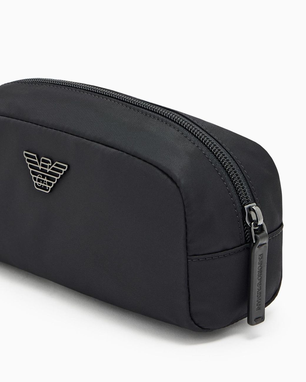 Emporio Armani Blue Eagle Plaque Toiletry Bag