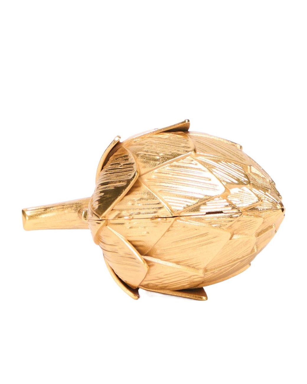 Jonathan Simkhai Metallic Artichoke-Shape Clutch Bag